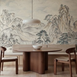 Fototapet, Timeless Pines, Beige, Rebel Walls