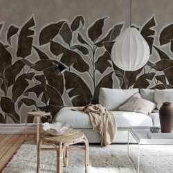 Fototapet, Tropical Breeze, Brown, Rebel Walls