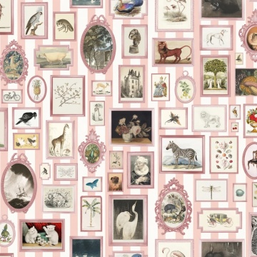 Fototapet, Vintage Frames, Pink, Rebel Walls - Img 2