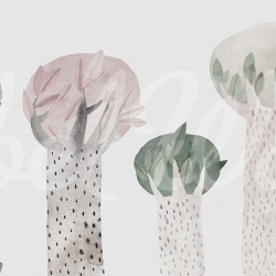 Fototapet, Watercolor Garden, Pastel, Rebel Walls - Img 2