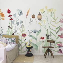 Fototapet, Watercolor Meadow, Pastel, Rebel Walls - Img 4