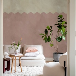 Fototapet, Wave Border, Pink, Rebel Walls - Img 3