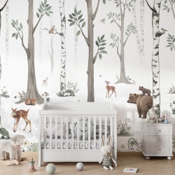 Fototapet White Forest, Kikki Belle
