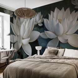 Fototapet, White Lotus, Day, Rebel Walls - Img 3