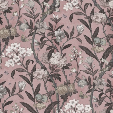 Fototapet, Winding Bloom, Pink, Rebel Walls - Img 2
