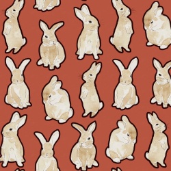 Fototapet, Year of the Bunny, Red, Rebel Walls - Img 2