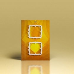 Ornament din poliuretan A709 - 18x18x1.5 cm