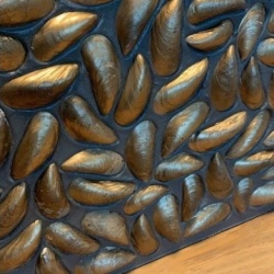 Panou decorativ 3D, Scoici, Dutch Dyke Gold, Dimensiuni Personalizate - Img 2