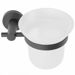 Perie WC Rea 322234A design rotund finisaj gri mat - Img 2