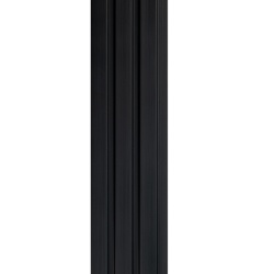 Profil dreapta pentru riflaj decorativ 3D Olmo, Negru, 2.6x1.2x270 cm