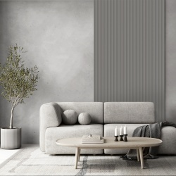 Profil dreapta pentru riflaj decorativ Velutto, Misty Grey, 6.6x1.3x270 cm - Img 3