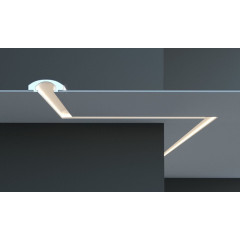 Profil pentru banda LED din polistiren extrudat acoperit cu rasina minerala KD112 - 6x16.5x115 cm - Img 1