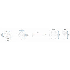 Sistem de dus incastrat Rea Hyper negru mat - Img 8
