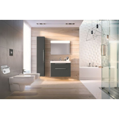 Suport hartie igienica Rea 390175A cu raft finisaj argintiu semimat - Img 4