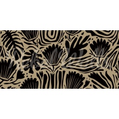 Tapet Abstract Blossoms, Brown, Rebel Walls - Img 2