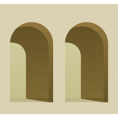 Tapet Arch, Saffron, Rebel Walls - Img 2