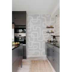 Tapet Artzy Lines, Gray, Rebel Walls - Img 1