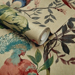 Tapet, Bird Sonnet, Lacquer Luxury Paperweave, (fibre naturale), 1838 Wallcoverings, 5.1mp / rola - Img 2