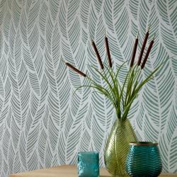 Tapet, Bramble, Mineral Green Luxury Bead, 1838 Wallcoverings, 5.3mp / rola