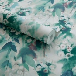 Tapet, Cascade, Clover Green Luxury Floral, 1838 Wallcoverings, 5.3mp / rola - Img 2