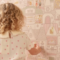 Tapet Dollhouse, Sunny Pink, Majvillan - Img 4
