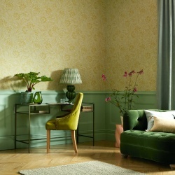 Tapet, Eden, Mellow Yellow, 1838 Wallcoverings, 5.3mp / rola