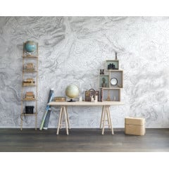 Tapet Elevation Lines, White, Rebel Walls - Img 1