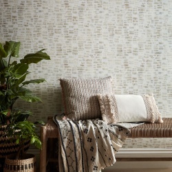 Tapet, Fusion, Pearl Cream Luxury Geometric, 1838 Wallcoverings, 5.3mp / rola