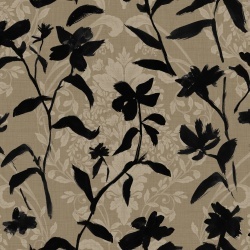 Tapet lavabil Blooming Damask, Black, TresTintas 5mp / rola - Img 2