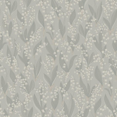 Tapet lavabil Lily of the valley, Sage Green, Sandberg, 5.3mp / rola - Img 2