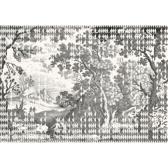 Tapet lavabil Patch Landscape, Black, TresTintas - Img 2