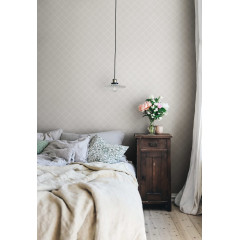 Tapet lavabil Trellis Gray, Sandberg, 5.3mp / rola - Img 1