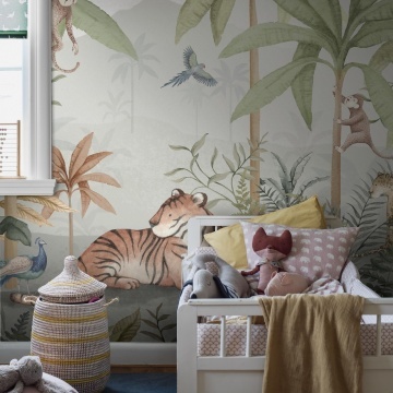 Tapet lavabil, Wild Jungle Mural 6945, 1.3mp / rola - Img 1