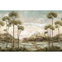 Tapet lavabil Xi Hu Lake, Jade, Coordonne - Img 2