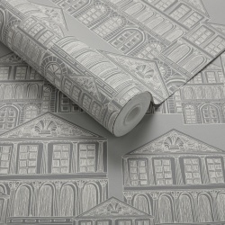 Tapet, Maison, Soft Grey Luxury Patterned, 1838 Wallcoverings, 5.3mp / rola - Img 2