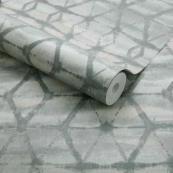 Tapet, Mineral, Eucalyptus Green Luxury Geometric, 1838 Wallcoverings, 5.3mp / rola - Img 2