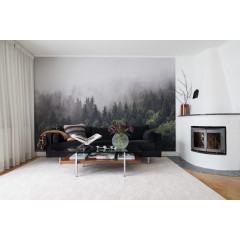 Tapet Misty Fir Forest, Rebel Walls - Img 1