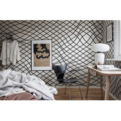 Tapet Net, Graphite, Rebel Walls - Img 1