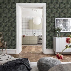 Tapet personalizabil Hexagon Tiles, Emerald, Rebel Walls, 5 mp / rola