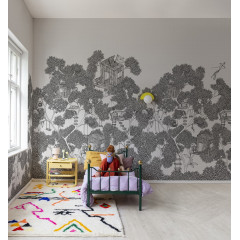 Tapet Playground, Graphite, Rebel Walls - Img 1