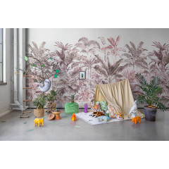 Tapet Pride Palms, Plum, Rebel Walls - Img 1