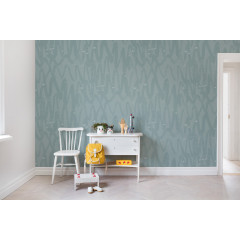 Tapet Pulse of Passion, Mint, Rebel Walls - Img 1