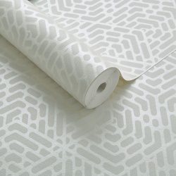 Tapet, Willow, Pearl Cream Luxury Geometric, 1838 Wallcoverings, 5.3mp / rola - Img 2