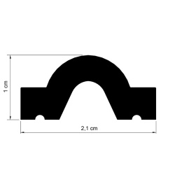 Brau poliuretan flexibil, Manavi, B8F - 2.1x1x200 cm - Img 2