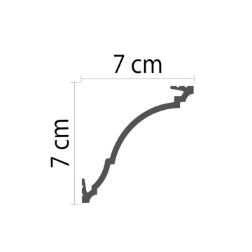 Cornisa polimer rigid KH912 - 7x7x200 cm - Img 2
