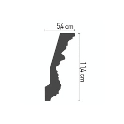 Cornisa poliuretan C724 - 11.4x5.4x200 cm - Img 2