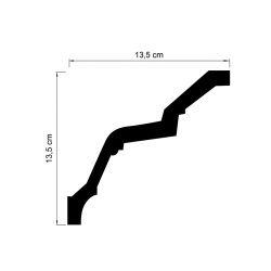 Cornisa poliuretan C919 - 13.5x13.5x200 cm - Img 2