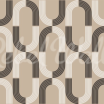 Fototapet, 70s Retro, Beige, Rebel Walls - Img 2
