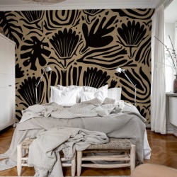 Fototapet, Abstract Blossoms, Brown, Rebel Walls - Img 3