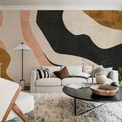 Fototapet, Abstract Flow, Beige, Rebel Walls